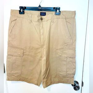 Levis carrier cargo pocket khaki cotton shorts mens waterless sz 36
